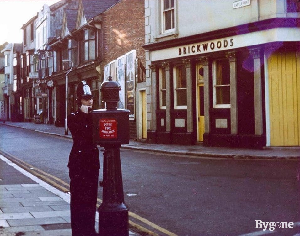 A policeman on Castle Road, late 1960s