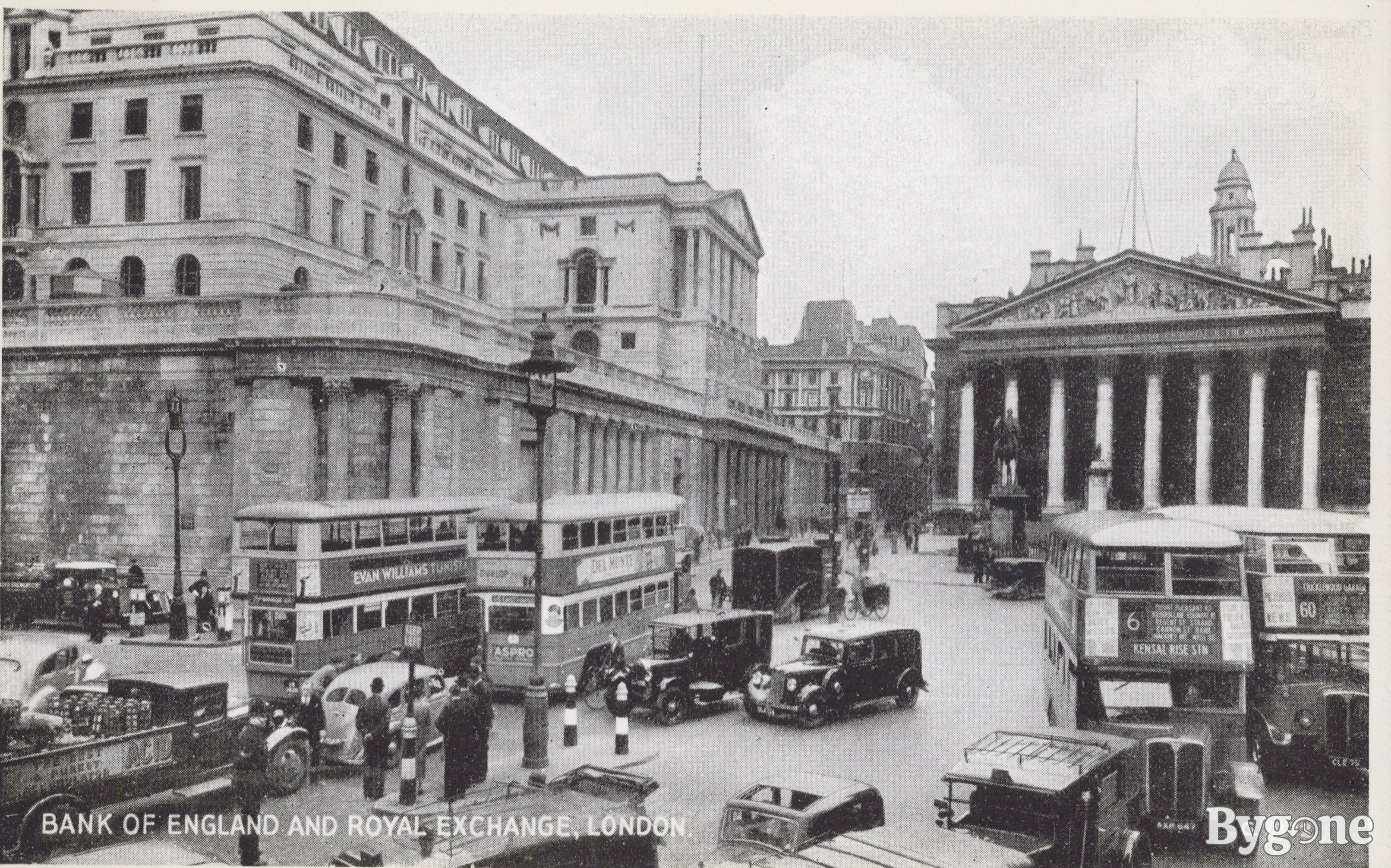 Bank of England and Royal Exchange, London