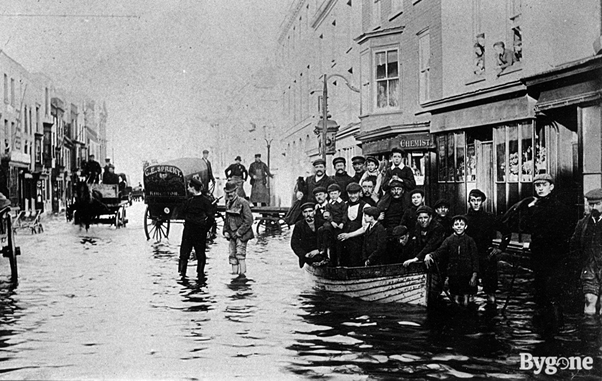 Broad Street Flooding, Old Portsmouth, 1905