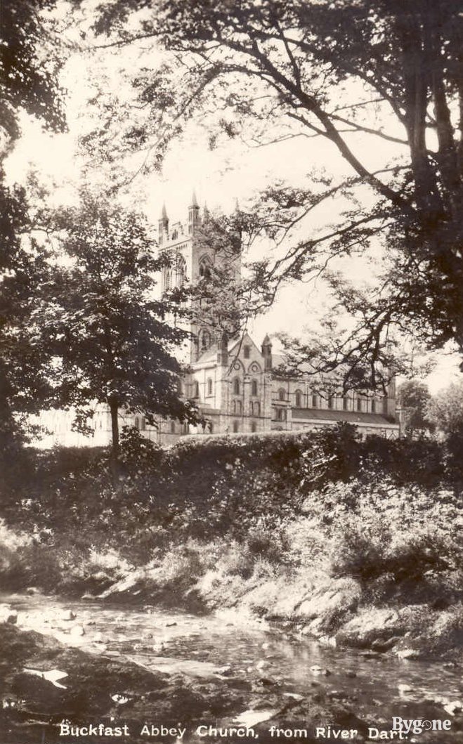 Buckfast Abbey Church, from River Dart