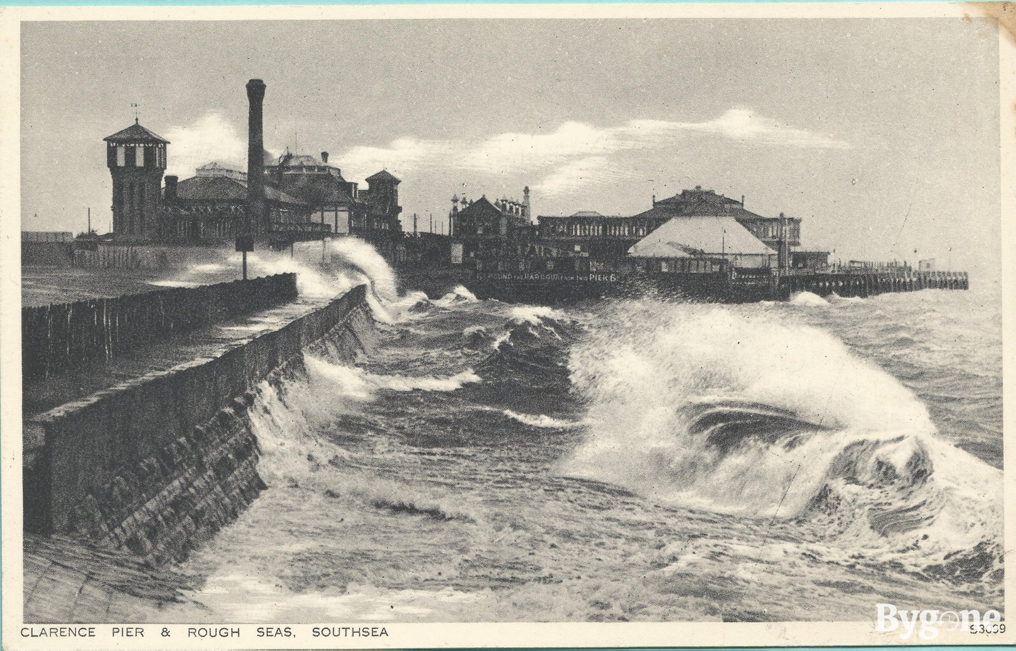 Clarence Pier and Rough Seas