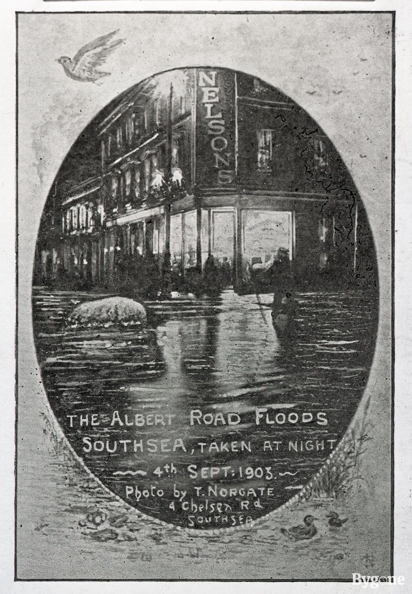 Depiction of the "Albert Road Floods", 1903