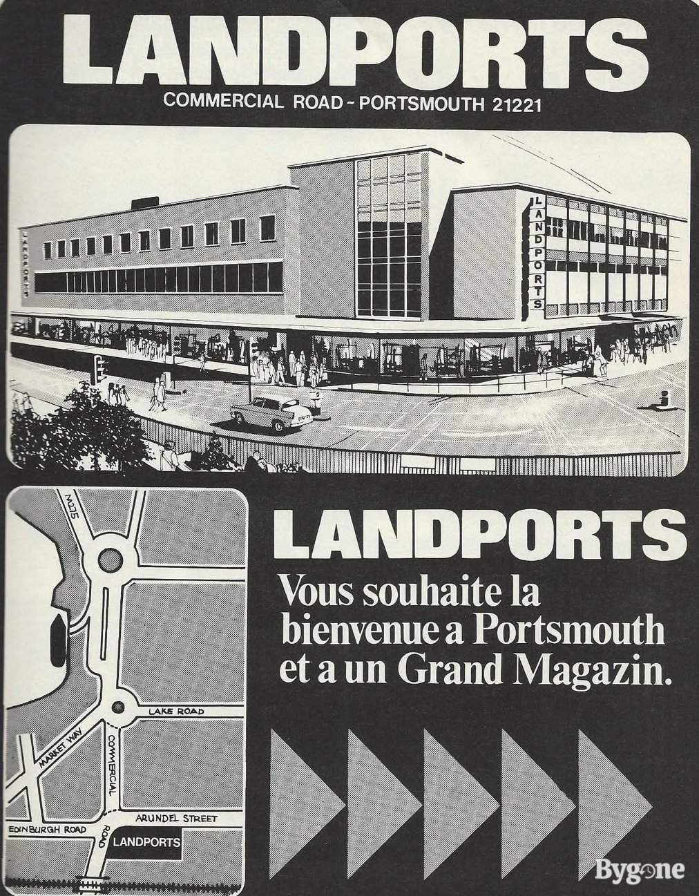 Flyer for Landports, Portsmouth