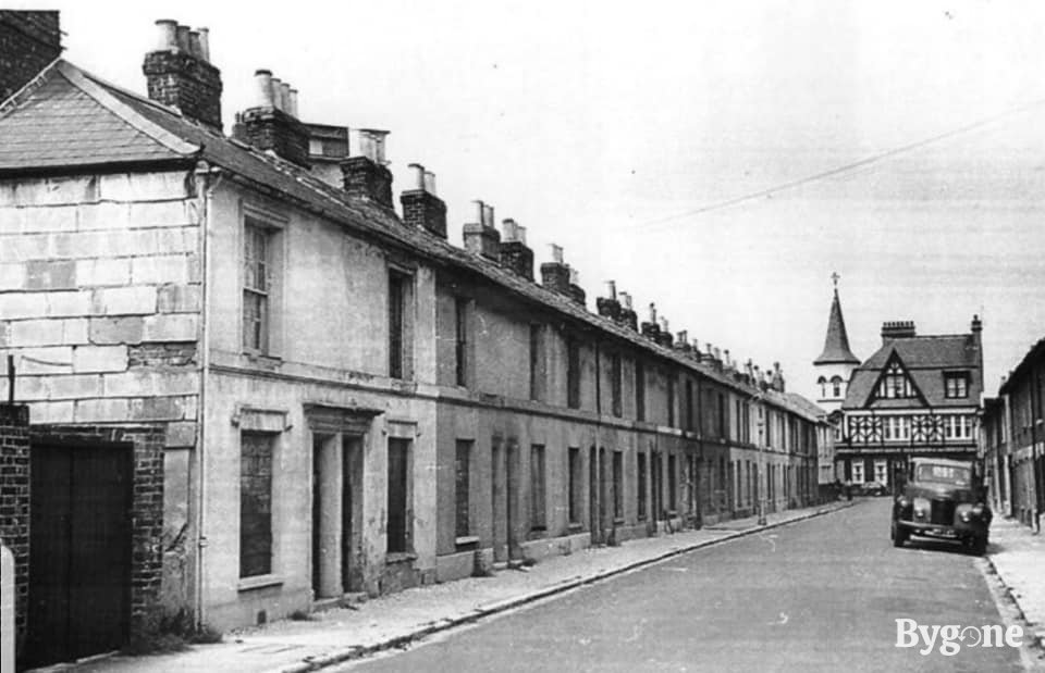 Henrietta Street with The Mystery pub in the background