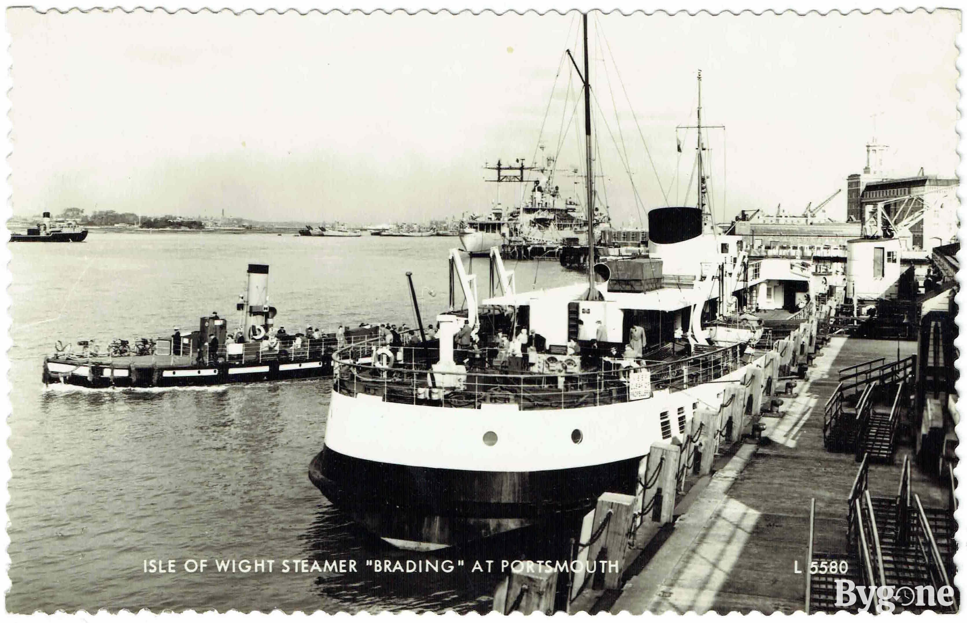 Isle of Wight Steamer "Brading" at Portsmouth
