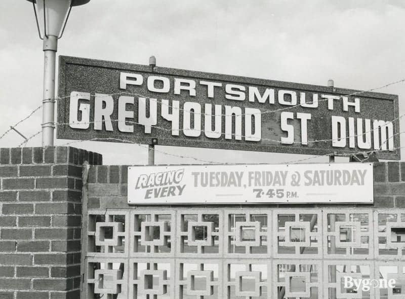 Portsmouth Greyhound Stadium sign