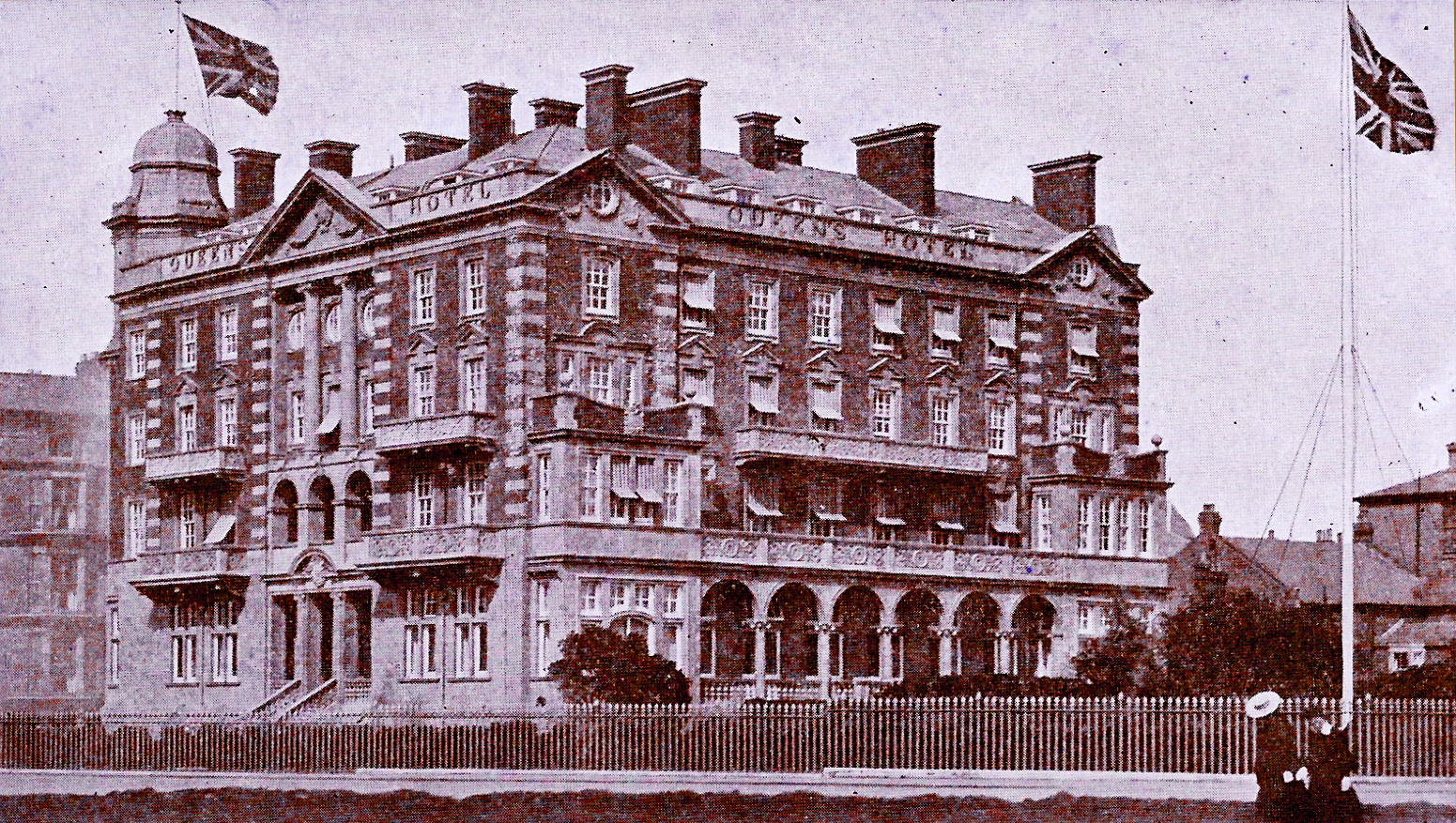 Queens Hotel, Southsea postcard