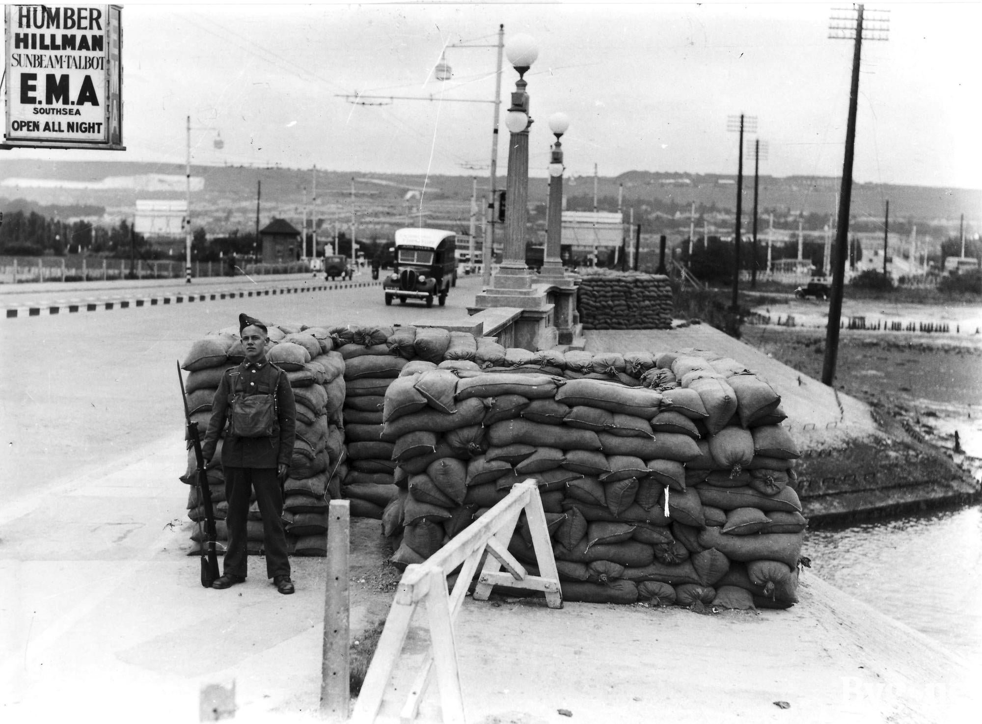 Sentry at Hilsea, 1939