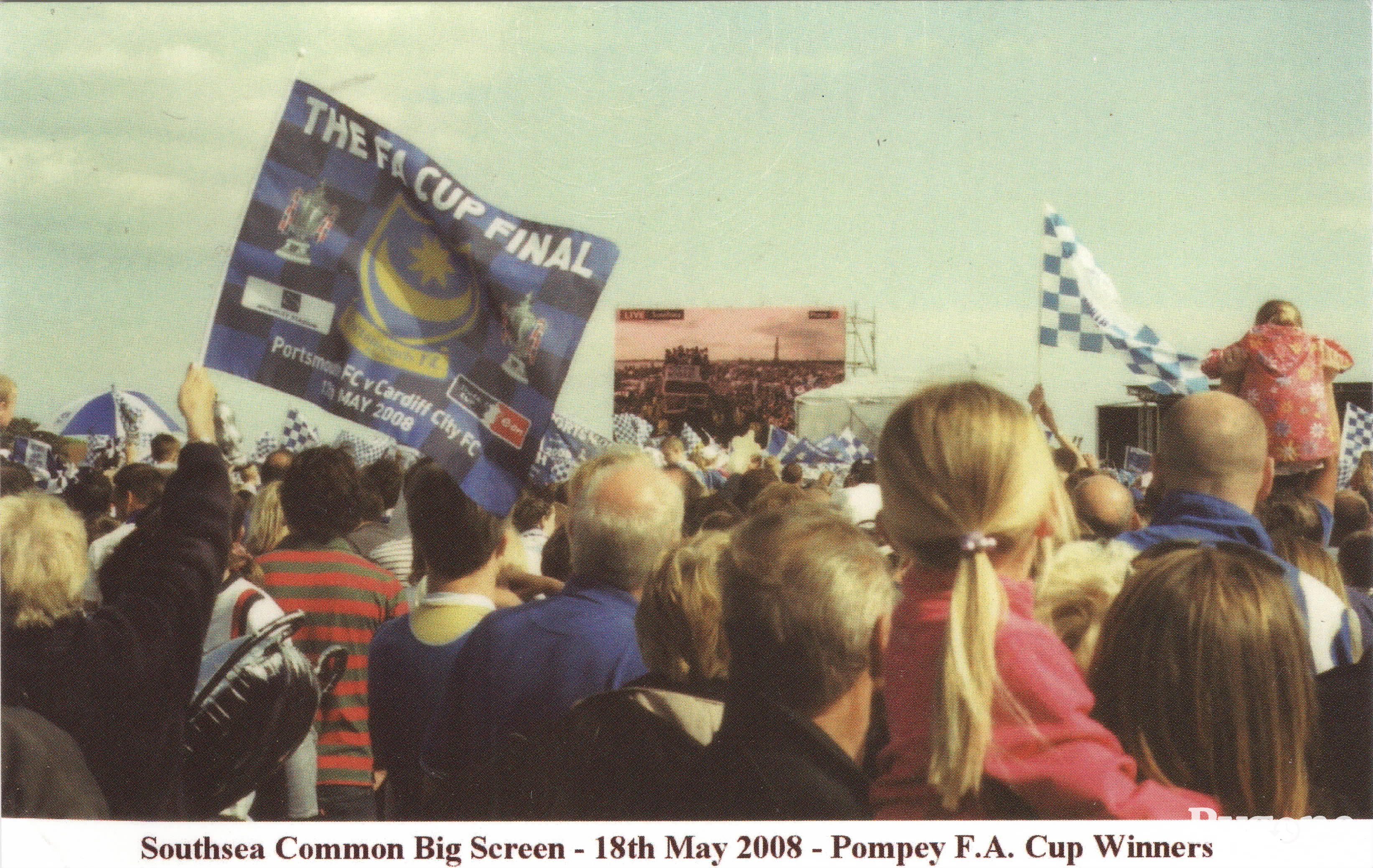 Southsea Common Big Screen - 18th May 2008 - Pompey F.A. Cup Winners.