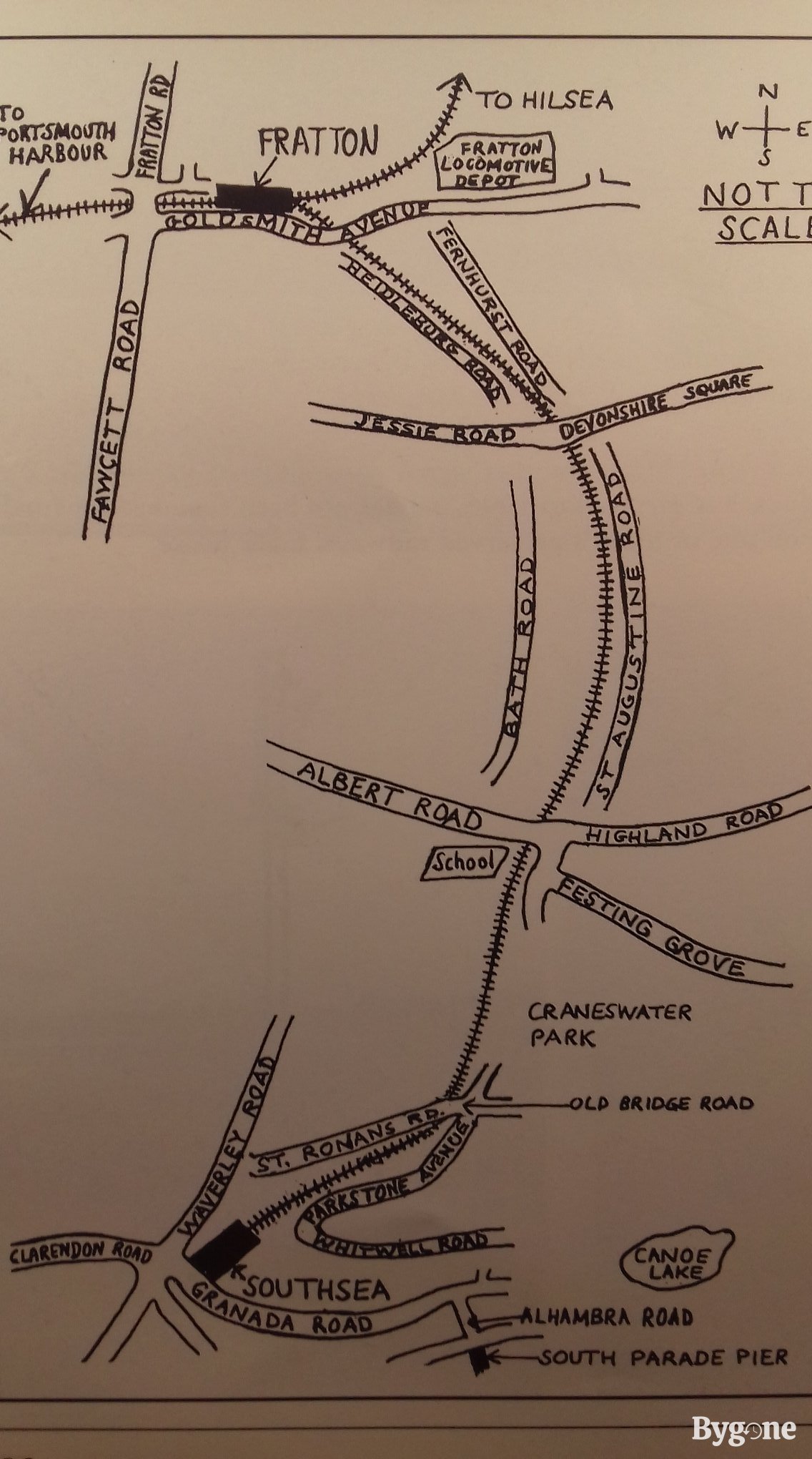 Southsea rail map