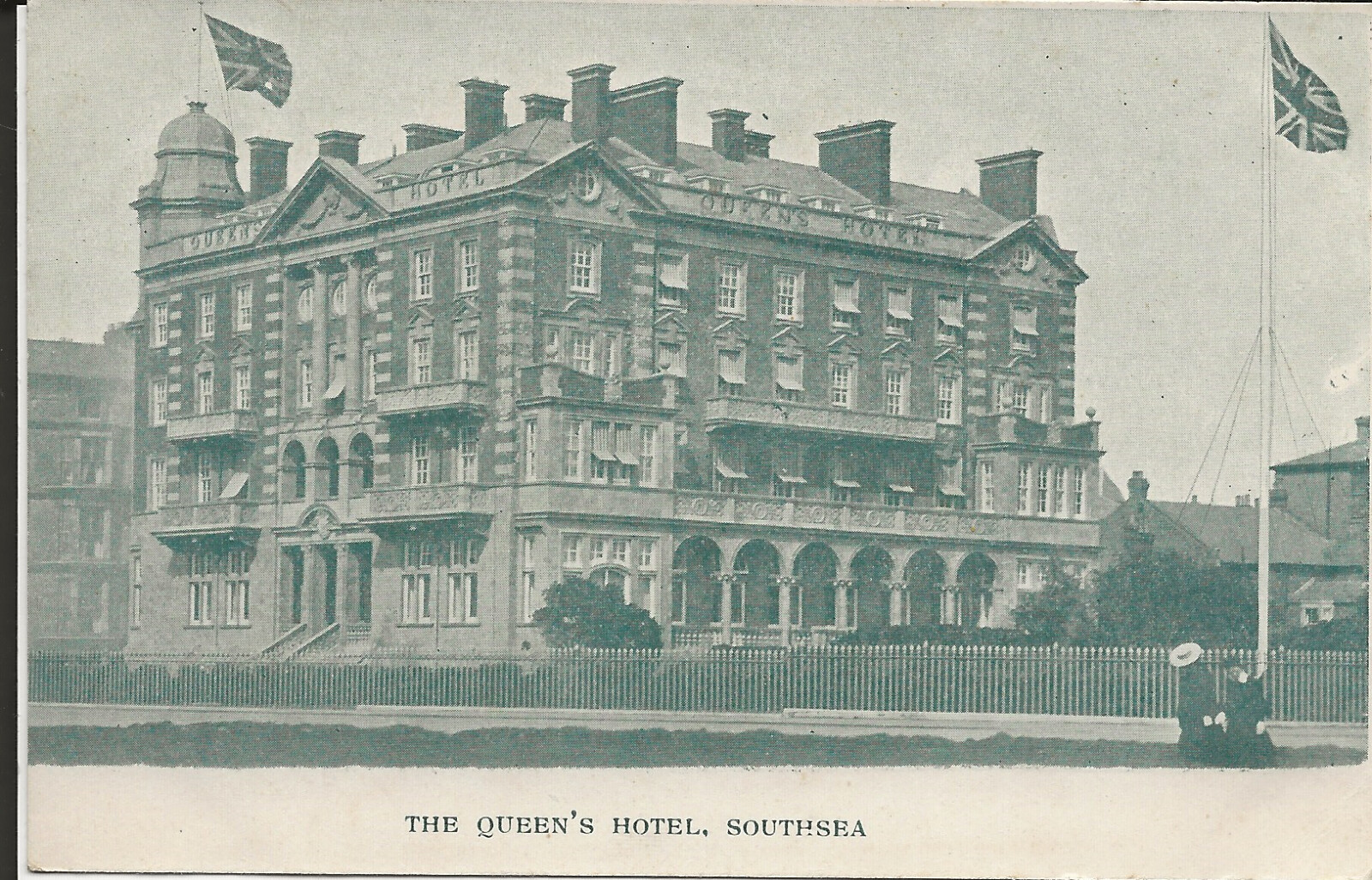 The Queen's Hotel, Southsea postcard