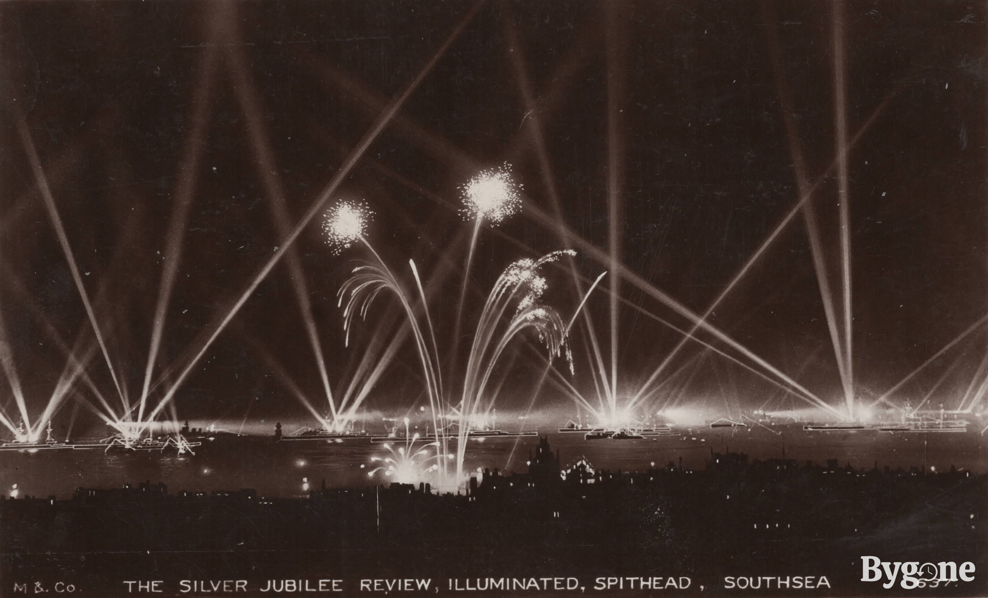 The Silver Jubilee Review, Illuminated, Spithead, Southsea, 1937