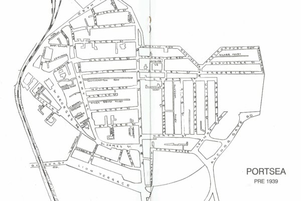 Map of Portsea, pre 1939