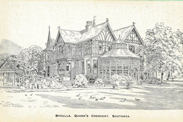 Drawing of "Byculla", Queens Crescent (Brankesmere House)