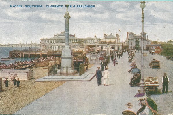 Southsea seafront and Clarence Pier.