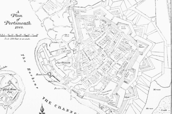 Map of Portsmouth - 1762