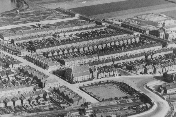 Aerial view of Baffins, 1920s