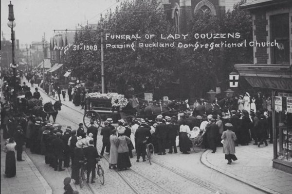 Funeral of Lady Couzens, Buckland 1908