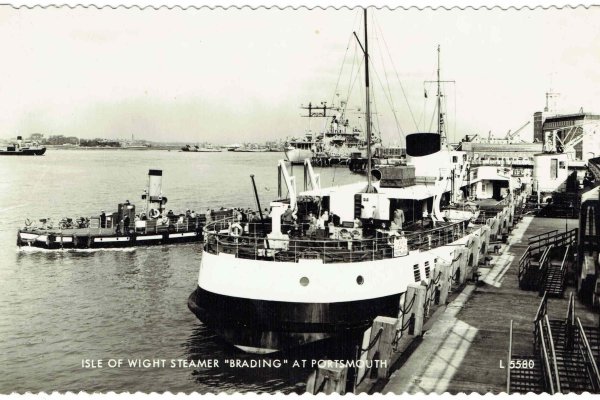 Isle of Wight Steamer "Brading" at Portsmouth