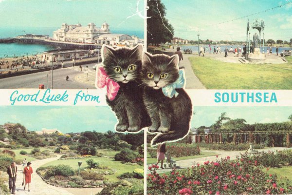 Good Luck from Southsea, Postcard