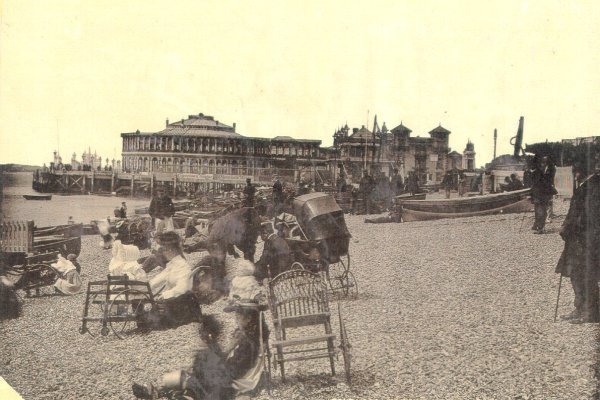 Southsea Beach and Clarence Pier, circa 1900