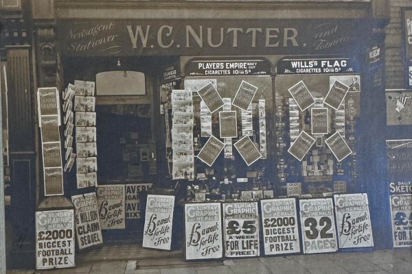 W.C. Nutter shopfront, 142 Highland Road, Eastney, 1927