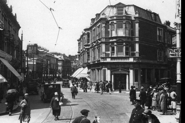Palmerston Road, Southsea, early 1900s
