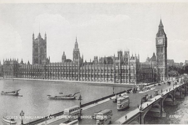 Houses for Parliament and Westminster Bridge, London