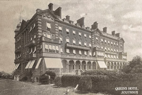 Queens Hotel, Southsea, postcard