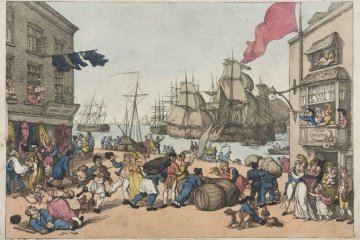 Portsmouth Point - by Thomas Rowlandson